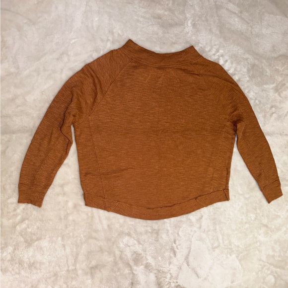 We The Free Don't Forget Me Cedar Brown Ribbed Knit Long Sleeve Top Size XS - Picture 13 of 16